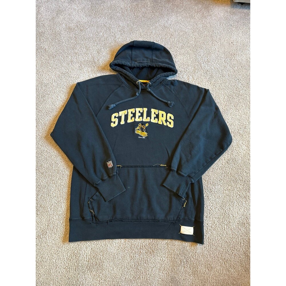 Pittsburgh Steelers Vintage Reebok Gridiron Classics Hoodie Size Medium